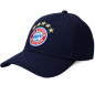 Preview: FC Bayern München Baseballcap Logo / NY Blau verstellbar